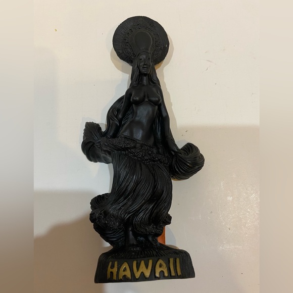Vintage Coco Joes Hula Figurine - Tahitian Wahine made of with Lava 1990 - Picture 1 of 4